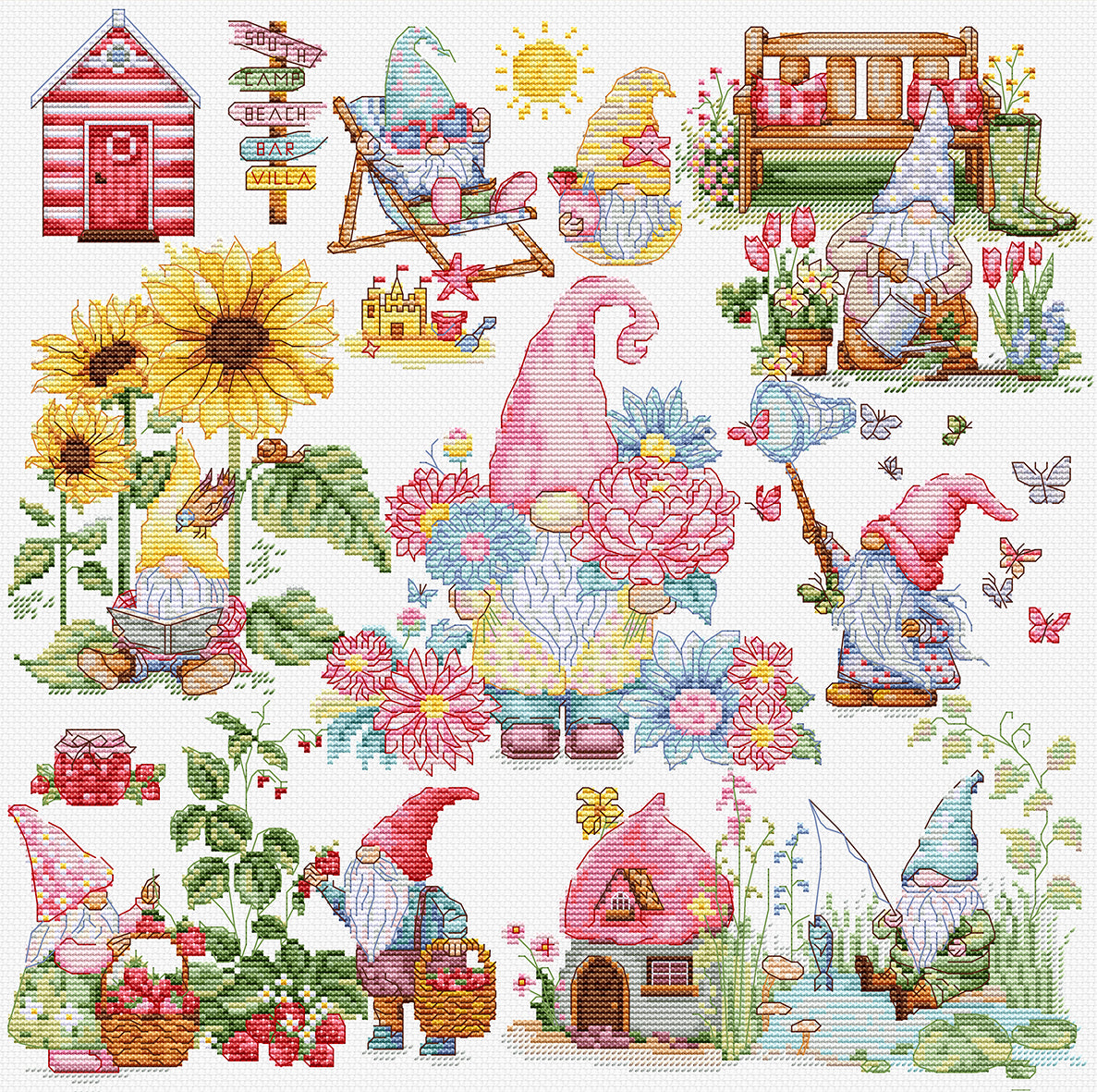 Cross Stitch Kit Luca-S - The Story of the Gnomes, B7060