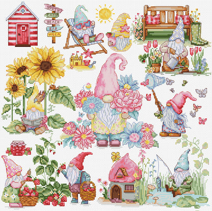 Cross Stitch Kit Luca-S - The Story of the Gnomes, B7060