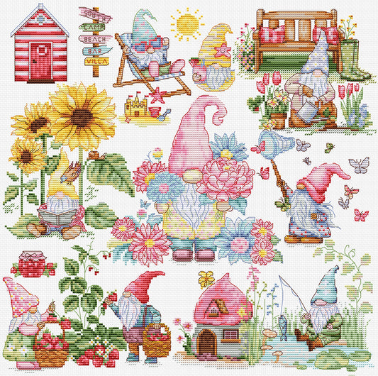 Cross Stitch Kit Luca-S - The Story of the Gnomes, B7060