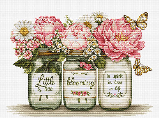 Cross Stitch Kit Luca-S - Little by Little Blooming, B7065