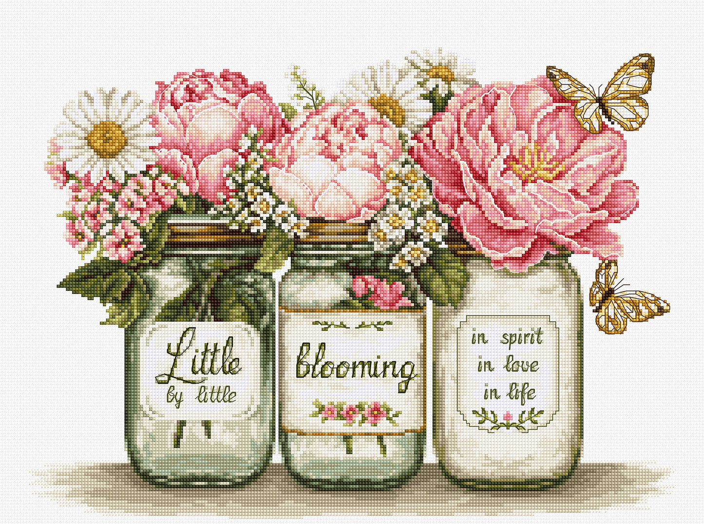 Cross Stitch Kit Luca-S - Little by Little Blooming, BA7065