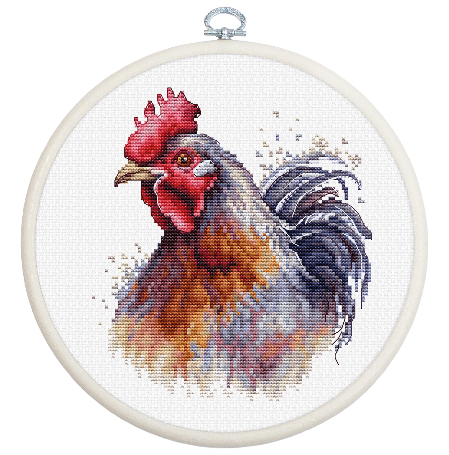 Cross Stitch Kit with Hoop Included Luca-S - The Cock, BC217