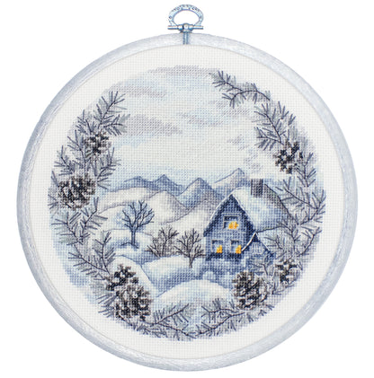 Cross Stitch Kit with Hoop Included Luca-S - The Winter, BC218