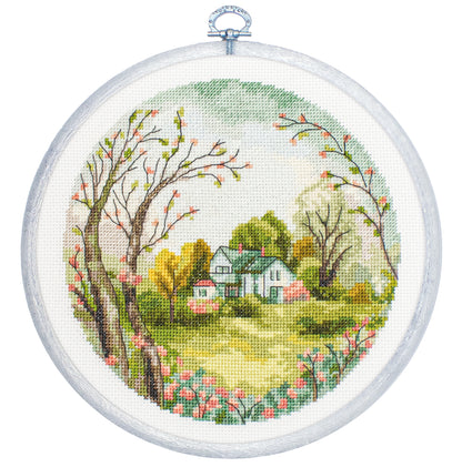 Cross Stitch Kit with Hoop Included Luca-S - The Spring, BC219
