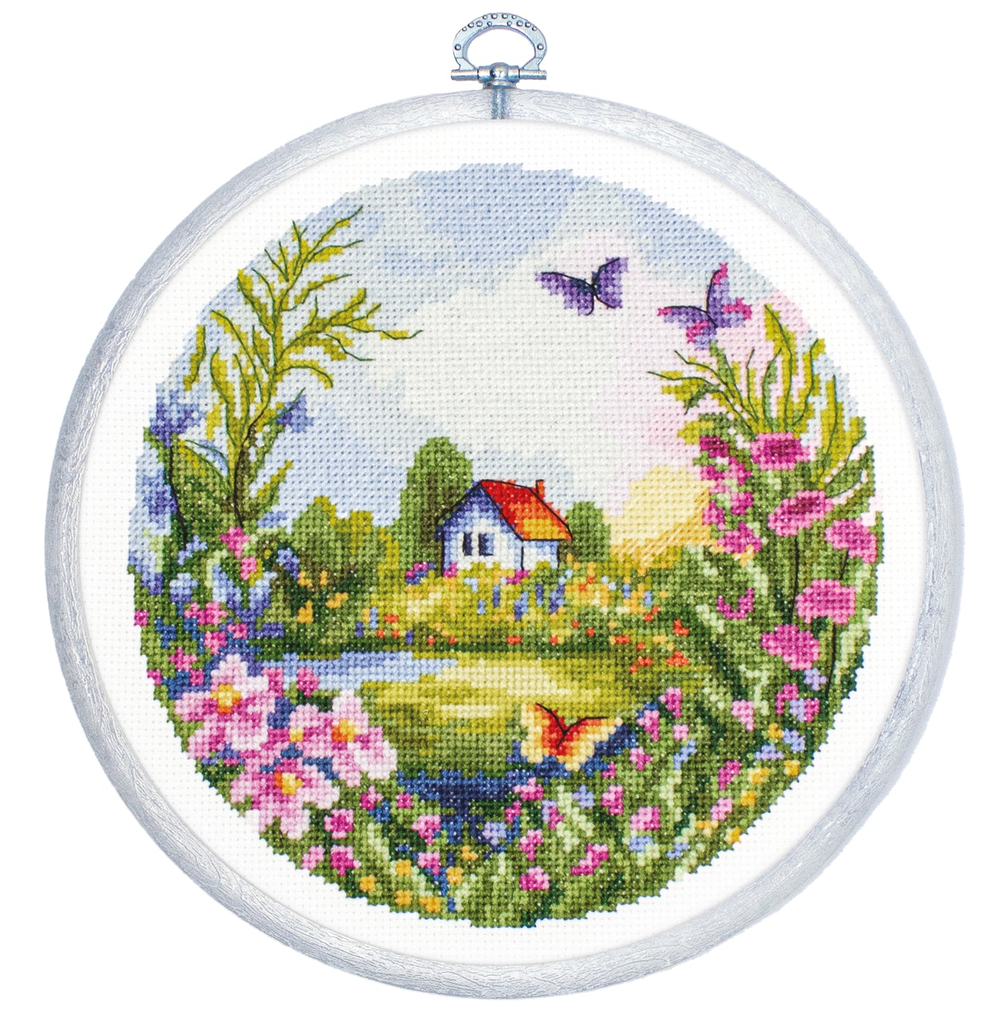 Cross Stitch Kit with Hoop Included Luca-S - The Summer, BC220