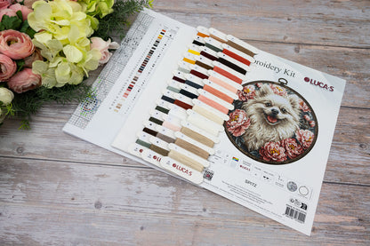 Cross Stitch Kit with Hoop Included Luca-S - Spitz, BC237