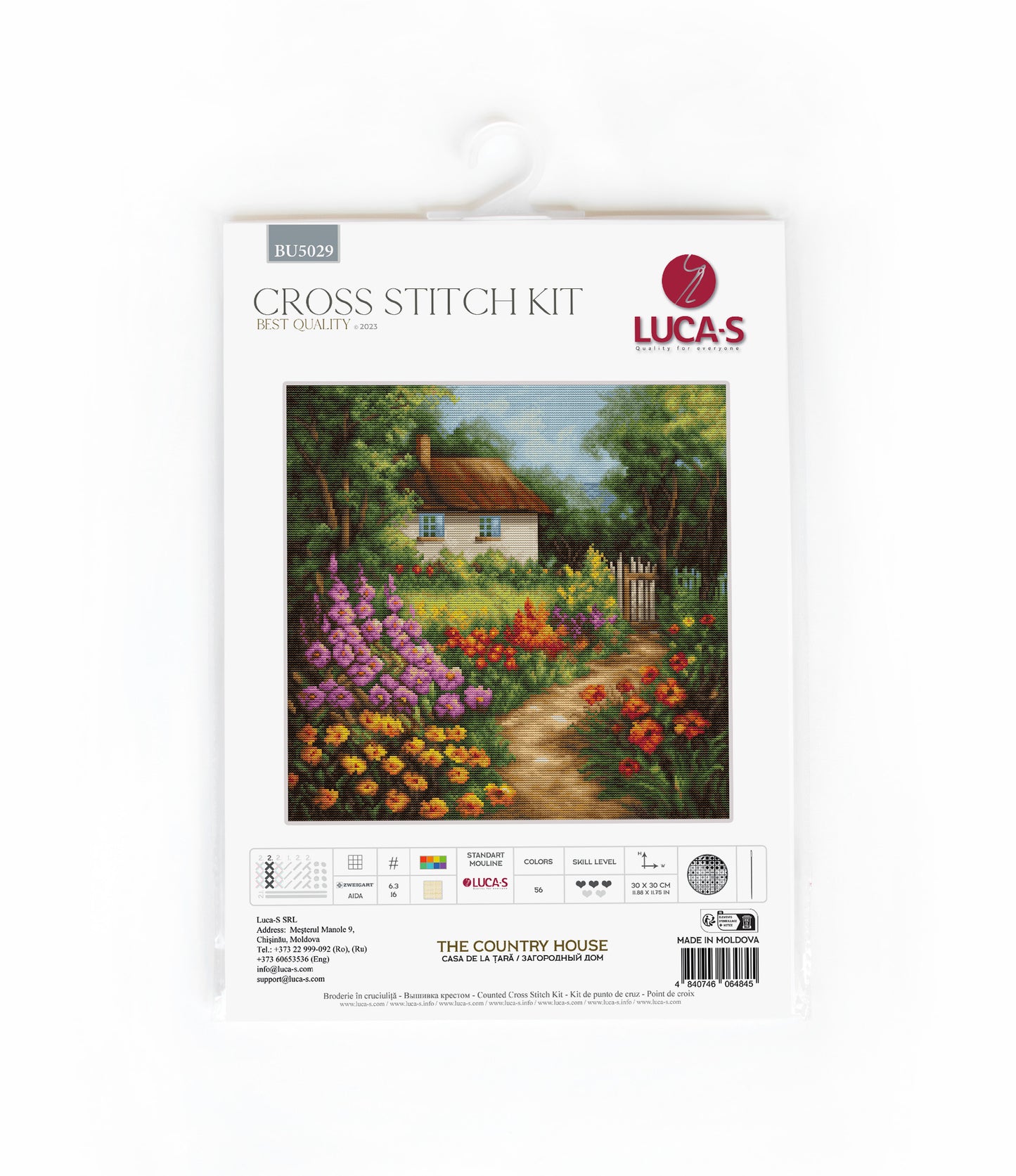 Cross Stitch Kit Luca-S - The Country House, BU5029