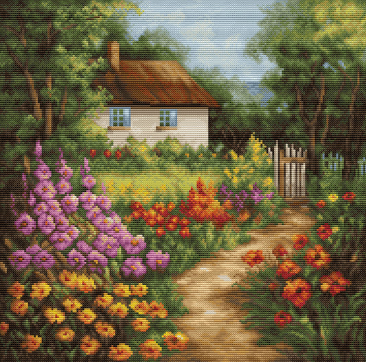 Cross Stitch Kit Luca-S - The Country House, BU5029
