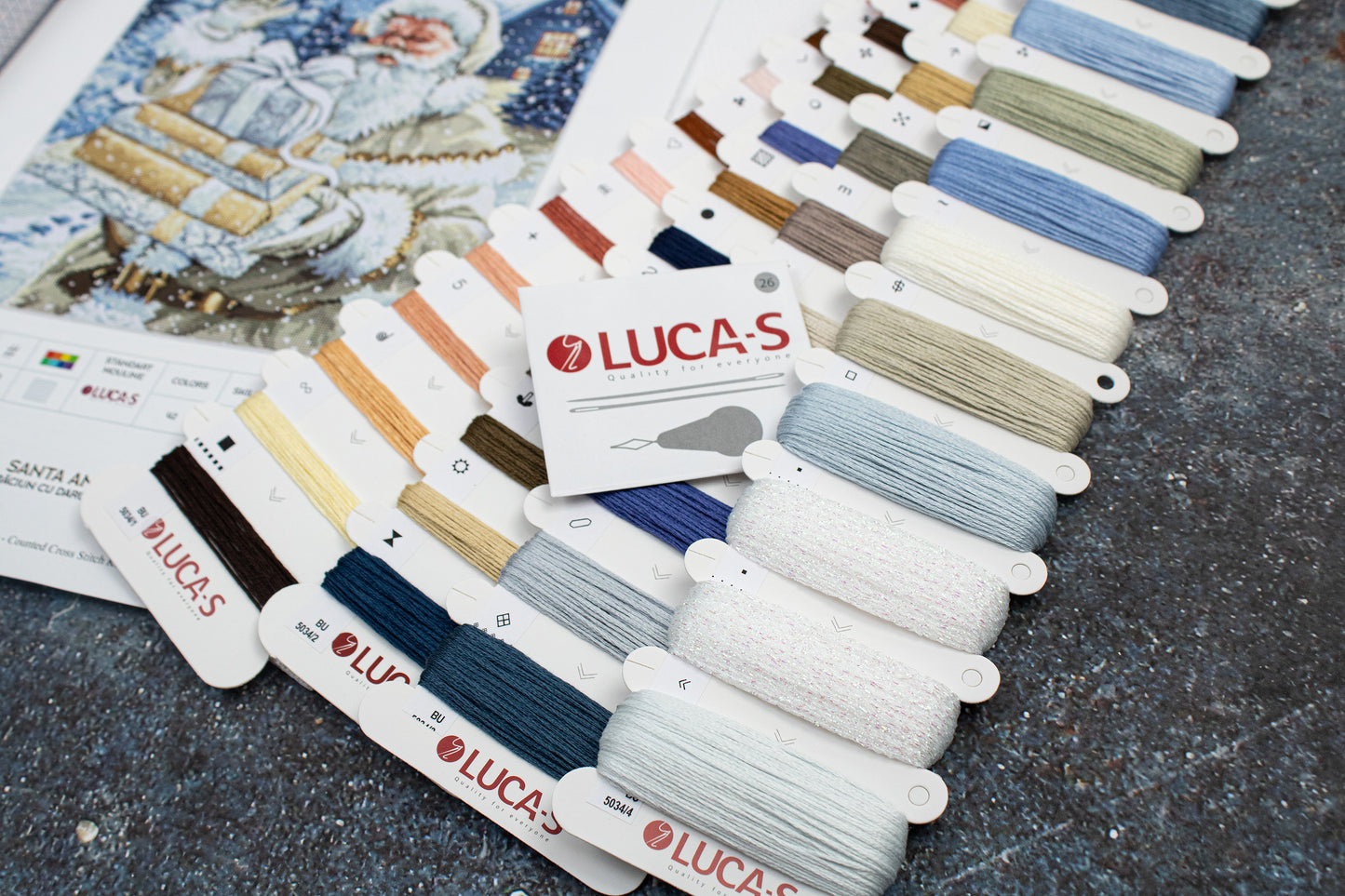 Набор для вышивки крестом Luca-S - Санта с Подарками, BU5034