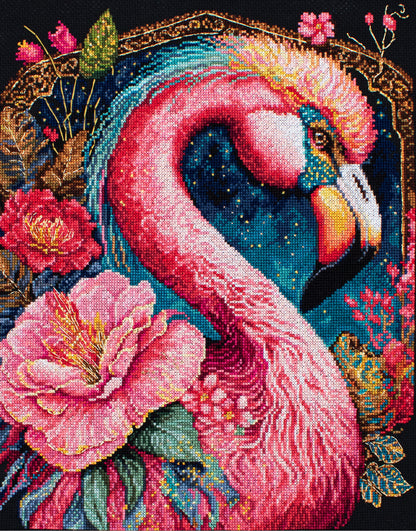 Cross Stitch Kit Luca-S - Flamingo Fantastico, BU5036