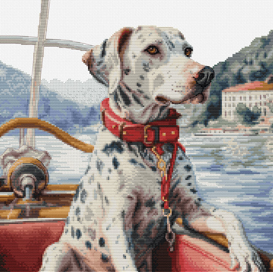 Cross Stitch Kit Luca-S - The Dalmatian on Lake Como, BU5039