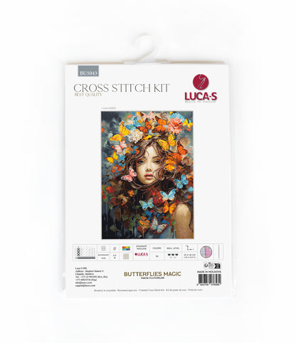 Cross Stitch Kit Luca-S - Butterflies Magic, BU5043