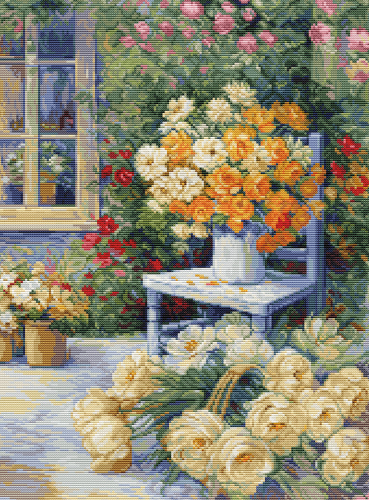 Cross Stitch Kit Luca-S - Garden Corner, BU5056