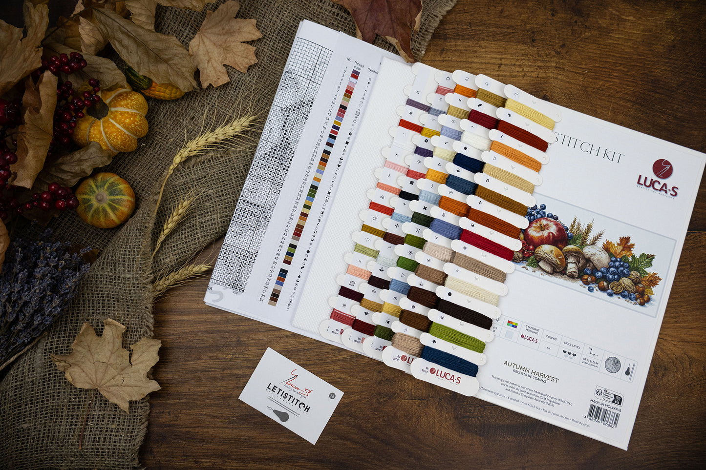 Cross Stitch Kit Luca-S GOLD - Autumn Harvest, BU5071