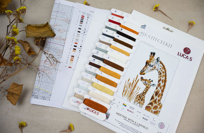 Cross Stitch Kit Luca-S - Meeting With a Ladybug, BU5072