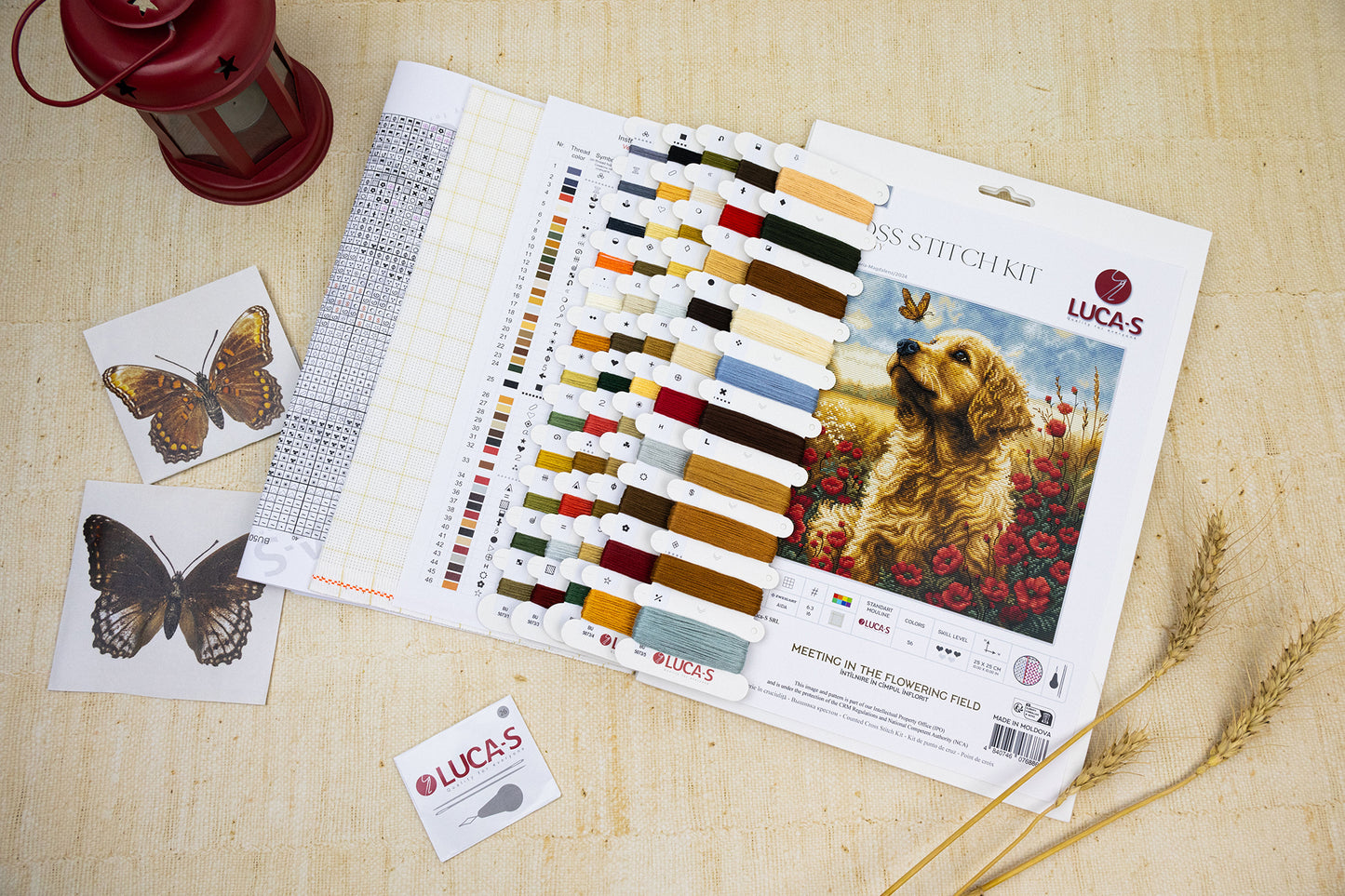 Cross Stitch Kit Luca-S - Meeting in the Flowering Field, BU5073