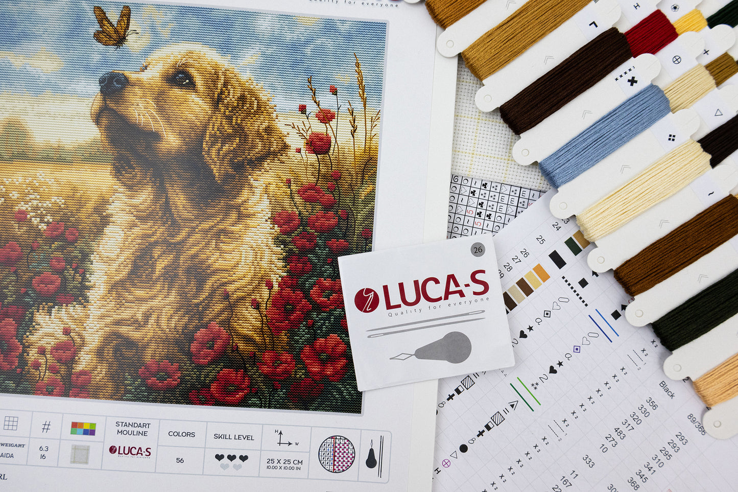 Cross Stitch Kit Luca-S - Meeting in the Flowering Field, BU5073