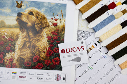 Cross Stitch Kit Luca-S - Meeting in the Flowering Field, BU5073