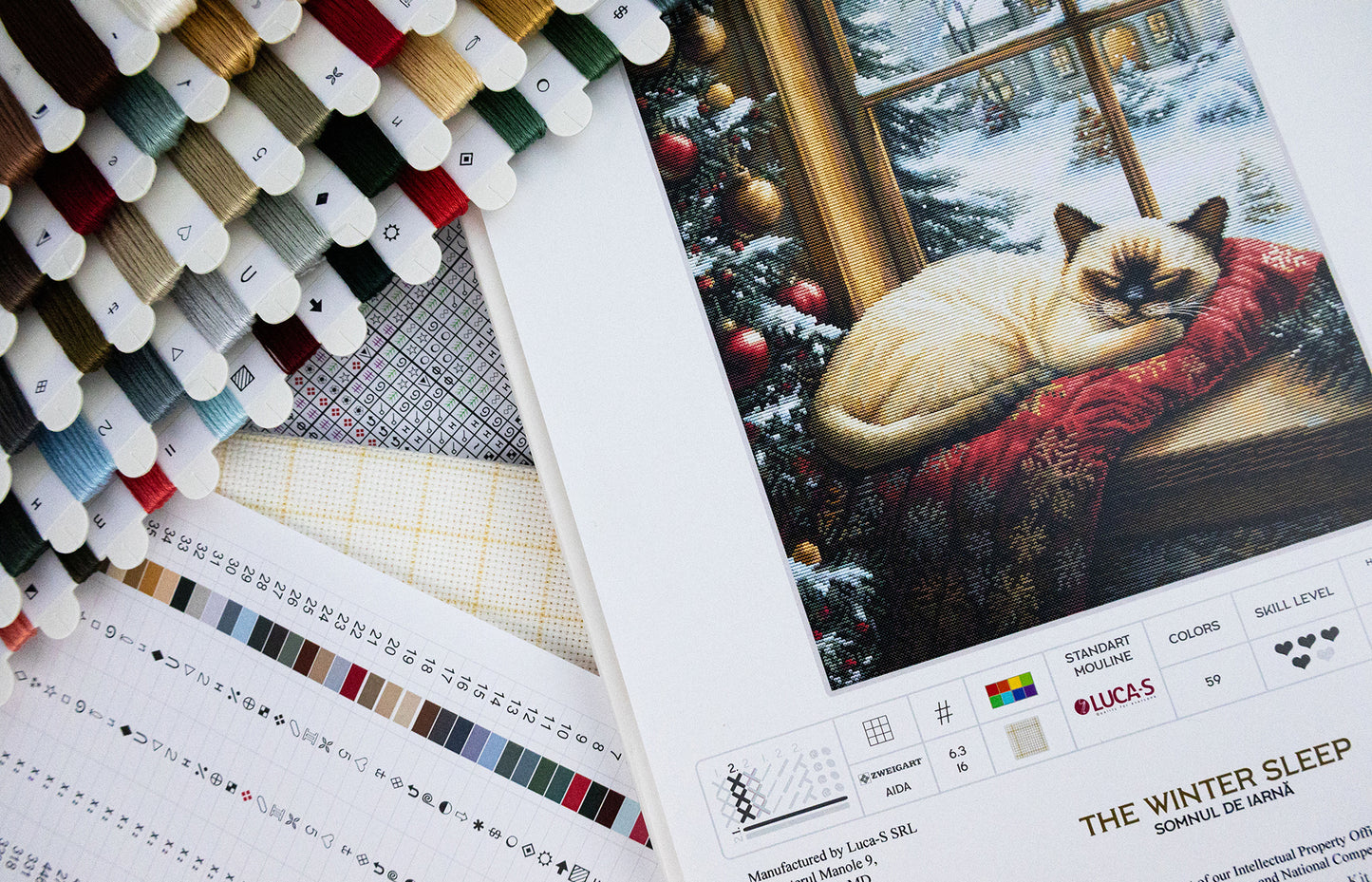 Cross Stitch Kit Luca-S - The Winter Sleep, BU5074