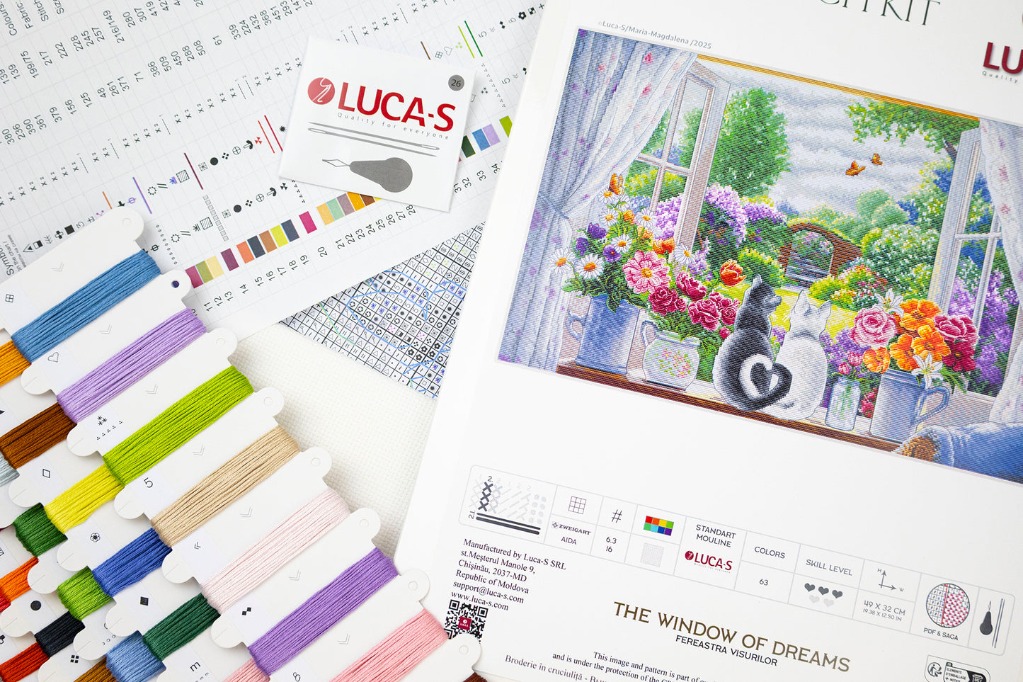 Cross Stitch Kit Luca-S - The Window of Dreams, BU5088