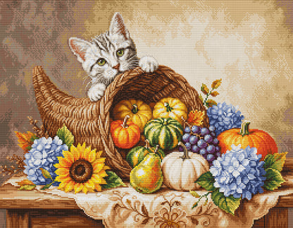 Cross Stitch Kit Luca-S GOLD - Autumn Harvest, BU5113