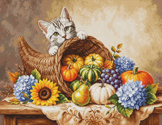 Cross Stitch Kit Luca-S GOLD - Autumn Harvest, BU5113