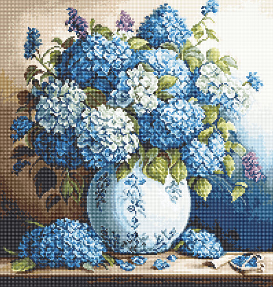 Petit Point Kit Luca-S - Vase with Hydrangeas, G700