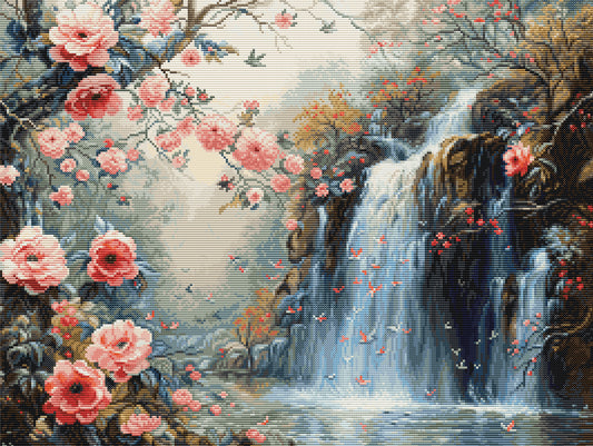 Petit Point Kit Luca-S GOLD - Crystalline Waterfall , G708