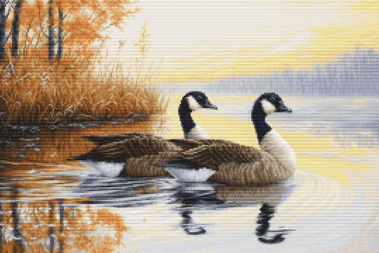 Cross Stitch Kit Luca-S GOLD - Autumn Reflections, B728