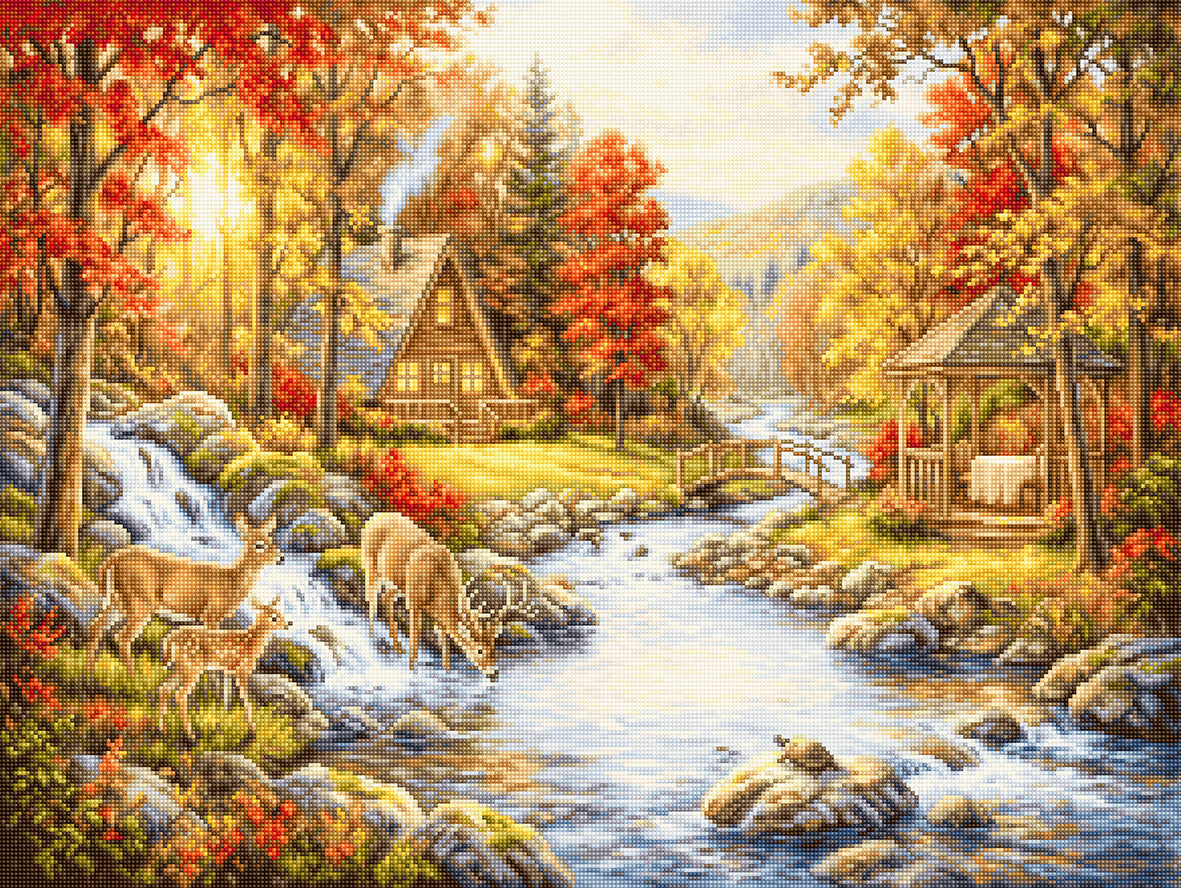 Petit Point Kit Luca-S GOLD - Autumn Haven, G736