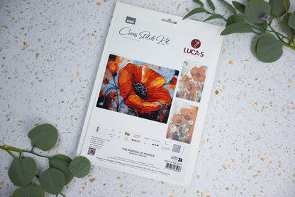 Cross Stitch Kit Luca-S - The Passion of Poppies, B7045