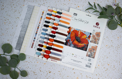 Cross Stitch Kit Luca-S - The Passion of Poppies, B7045