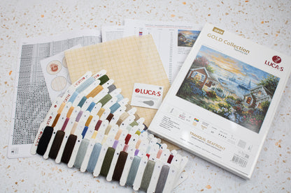Needlepoint Kit Luca-S, Gold Collection - G619, Tranquil Seafront