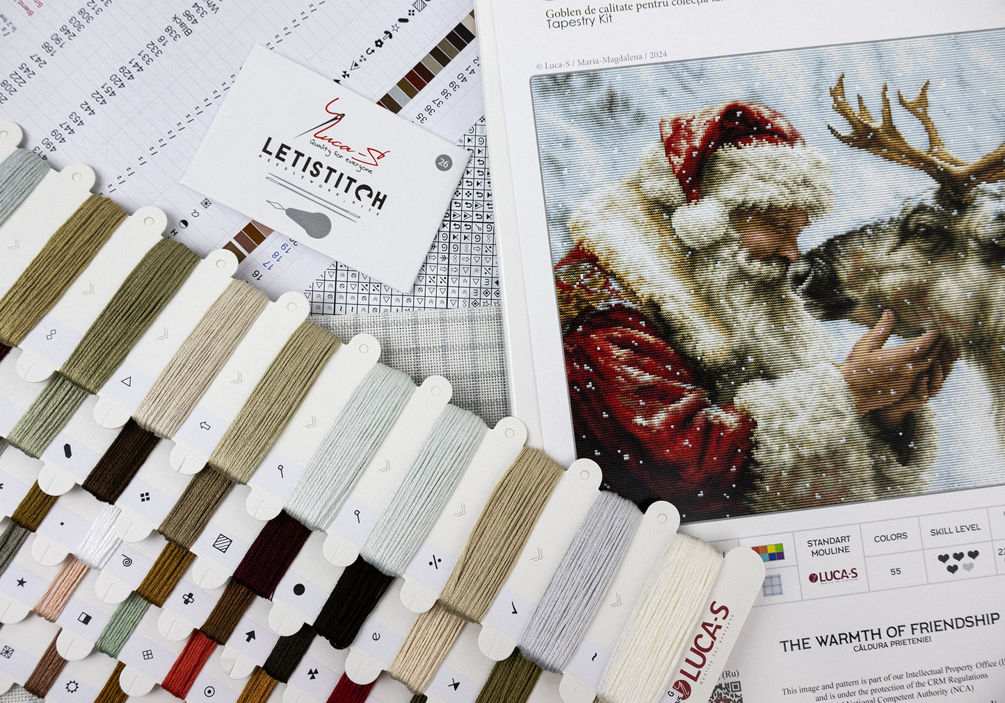Petit Point Kit Luca-S GOLD - The Warmth of Friendship , G709