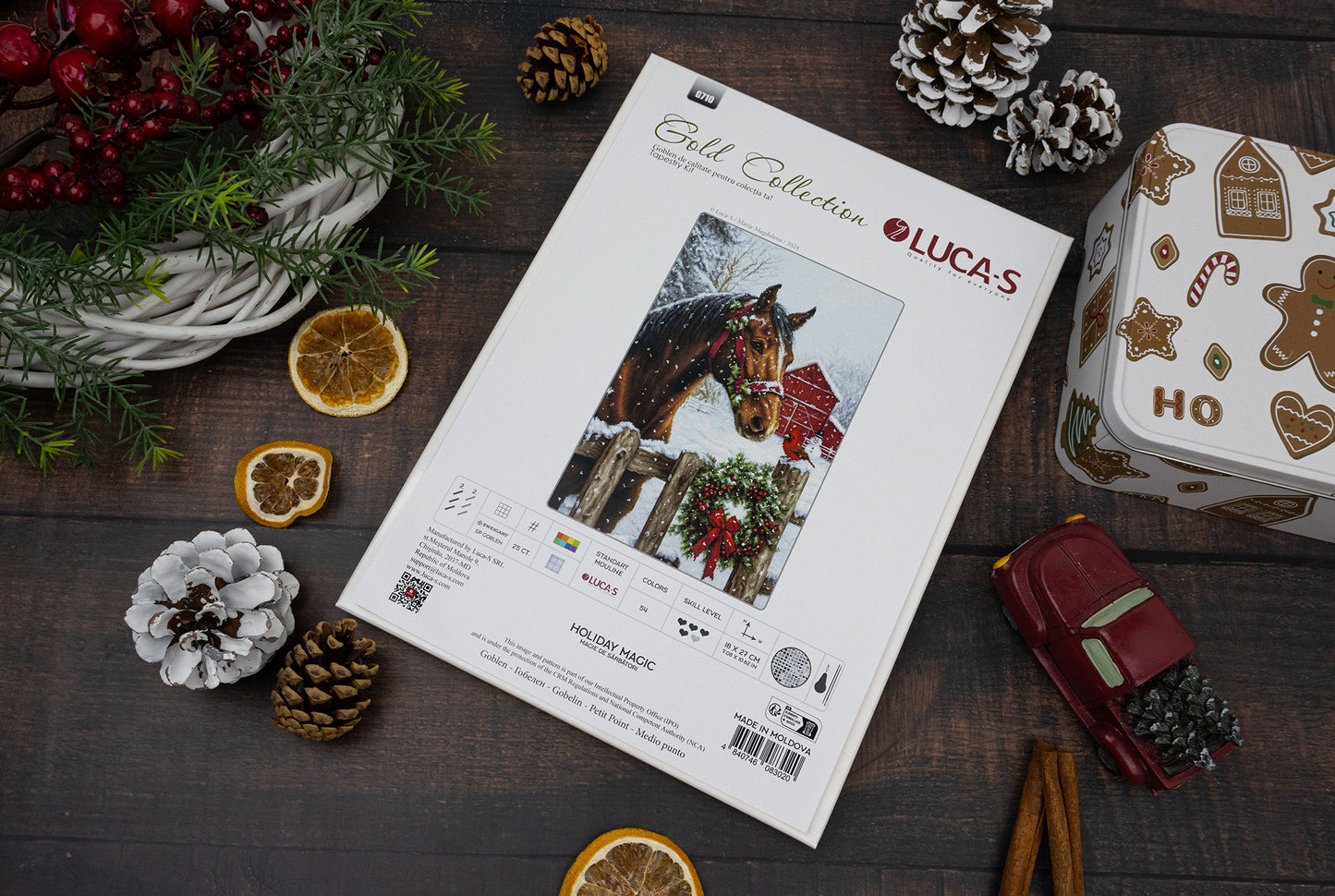 Petit Point Kit Luca-S GOLD - Holiday Magic, G710