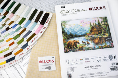 Petit Point Kit Luca-S GOLD - Cubs’ Adventure, G726