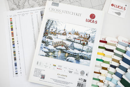 Cross Stitch Kit Luca-S GOLD - Icy Lights, BU5111