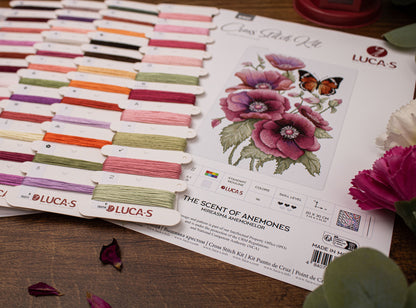 Cross Stitch Kit Luca-S -  The Scent of Anemones, B7037