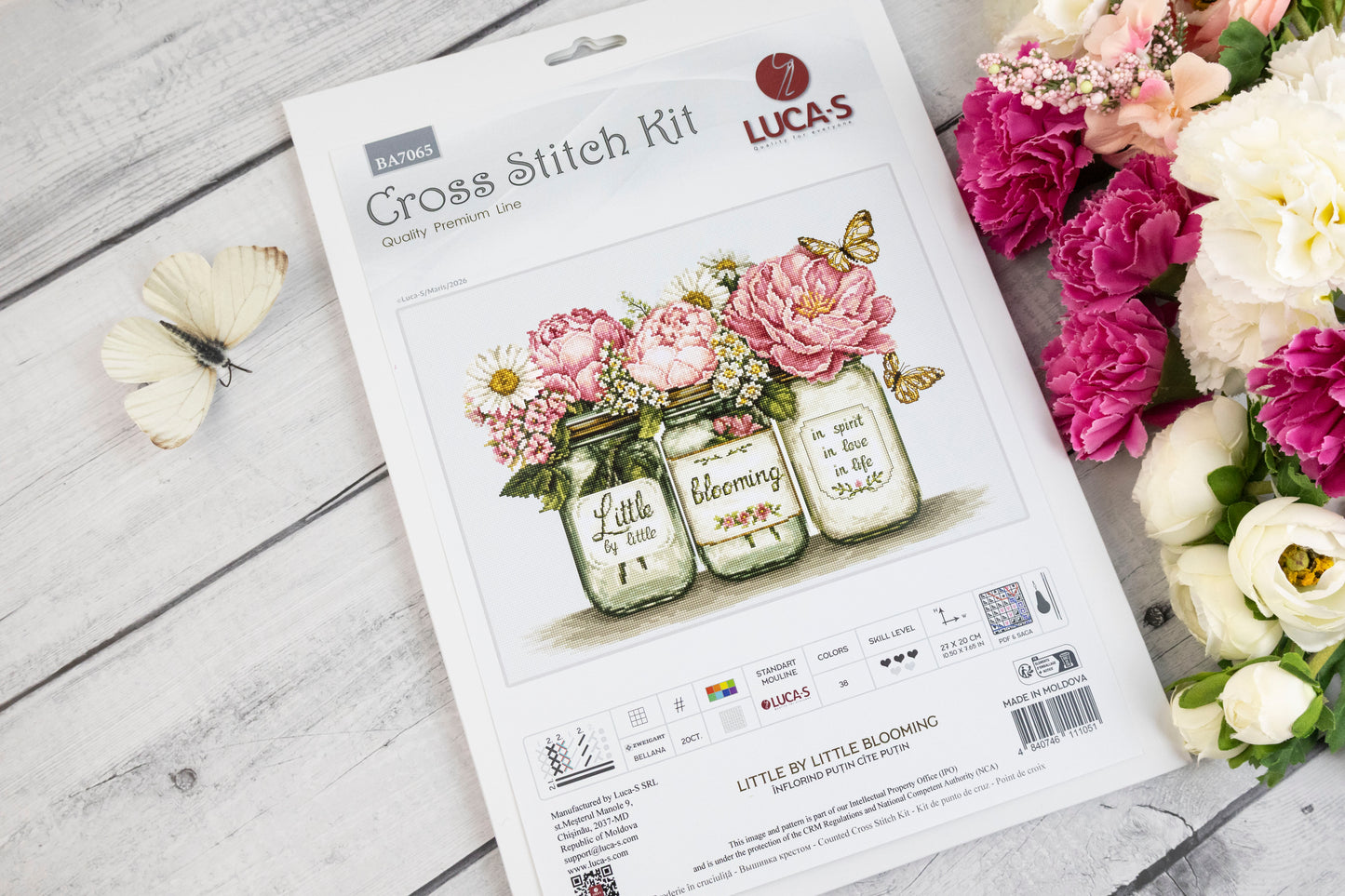 Cross Stitch Kit Luca-S - Little by Little Blooming, BA7065