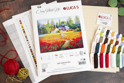 Набор для вышивки крестом Luca-S - Незабытое, B607