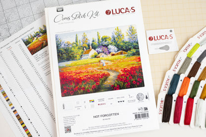 Набор для вышивки крестом Luca-S - Незабытое, B607
