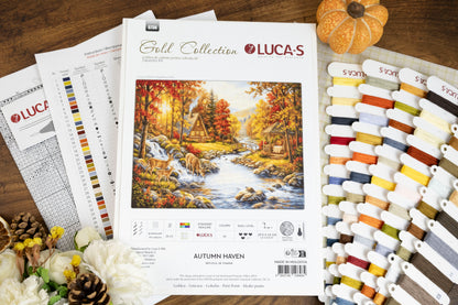 Petit Point Kit Luca-S GOLD - Autumn Haven, G736