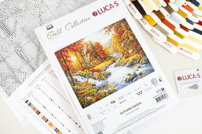 Cross Stitch Kit Luca-S GOLD - Autumn Haven, B736