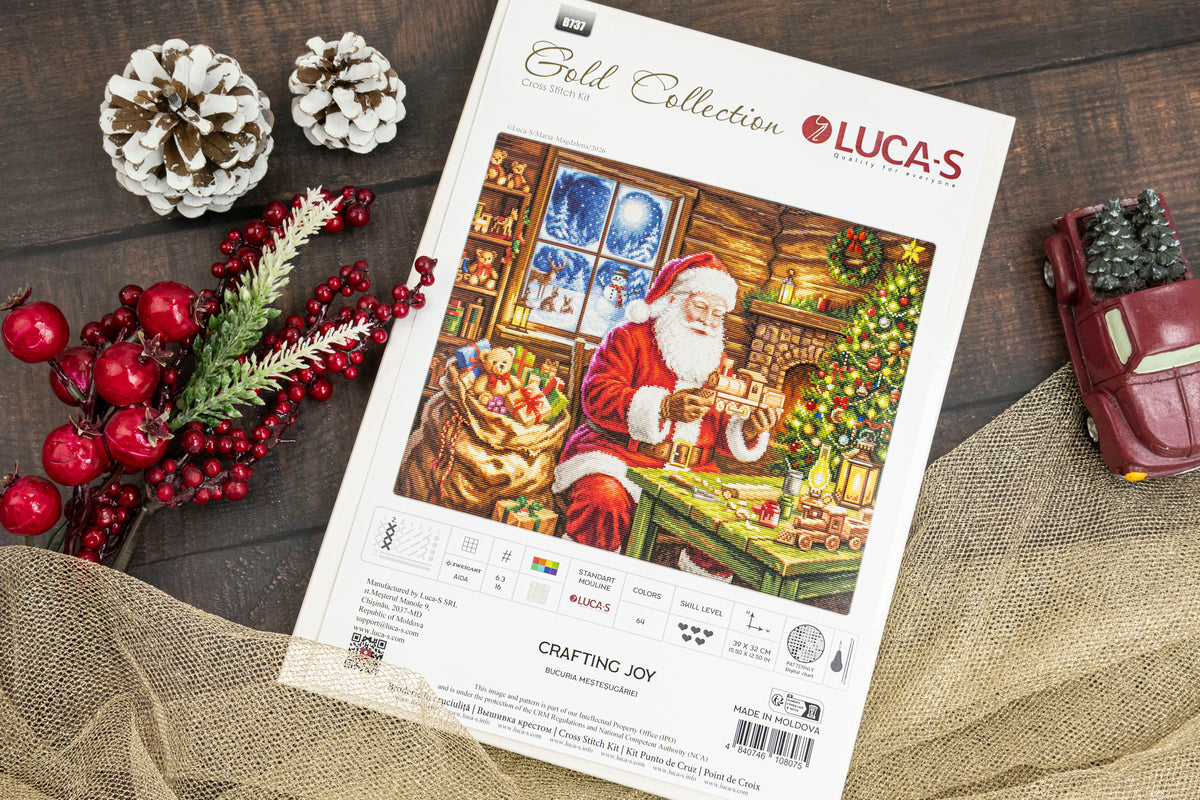 Cross Stitch Kit Luca-S GOLD - Crafting Joy, B737