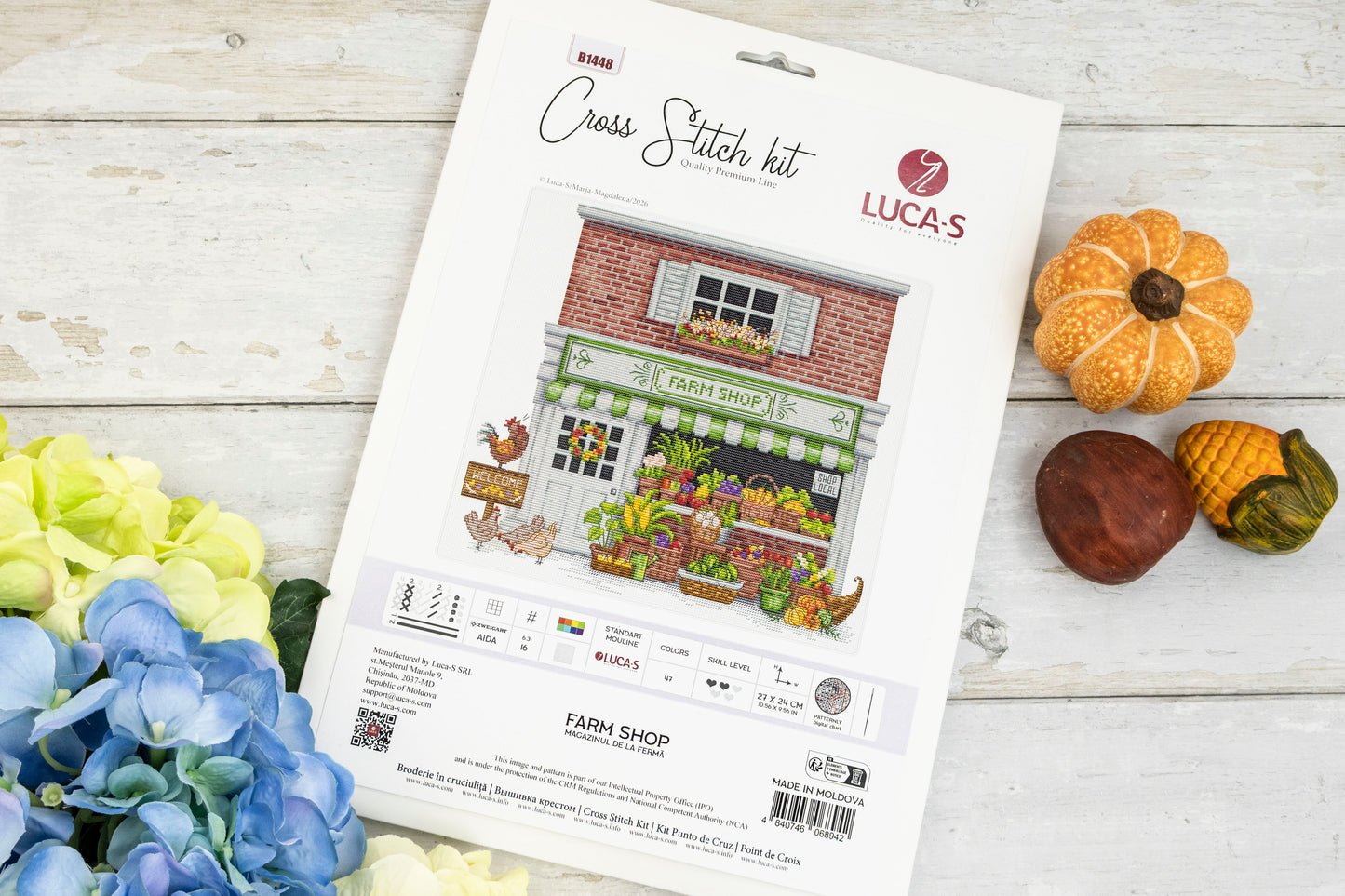 Cross Stitch Kit Luca-S - Farm Shop, B1448
