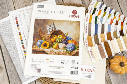 Cross Stitch Kit Luca-S GOLD - Autumn Harvest, BU5113