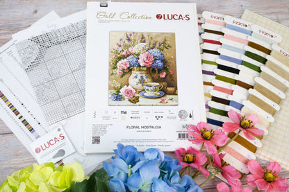 Petit Point Kit Luca-S GOLD - Floral Nostalgia, G725