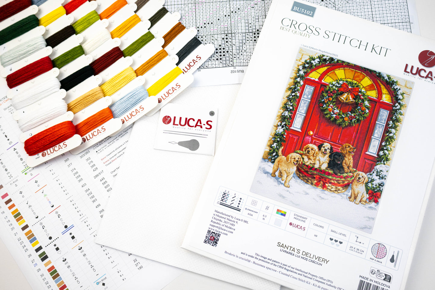 Cross Stitch Kit Luca-S - Santa’s Delivery, BU5102