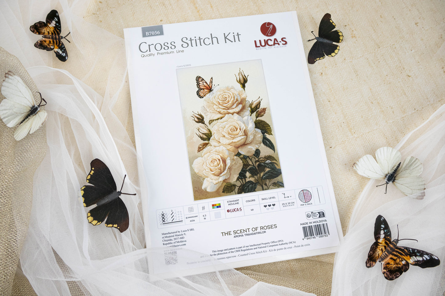 Cross Stitch Kit Luca-S - The Scent of Roses, B7056