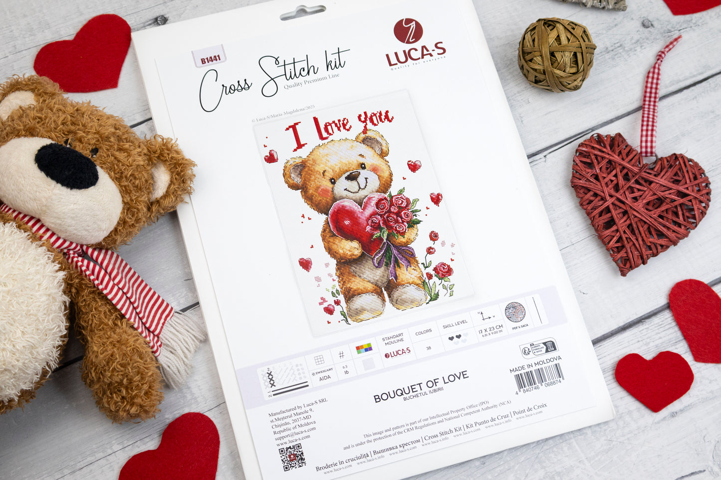 Cross Stitch Kit Luca-S - Bouquet of Love, B1441